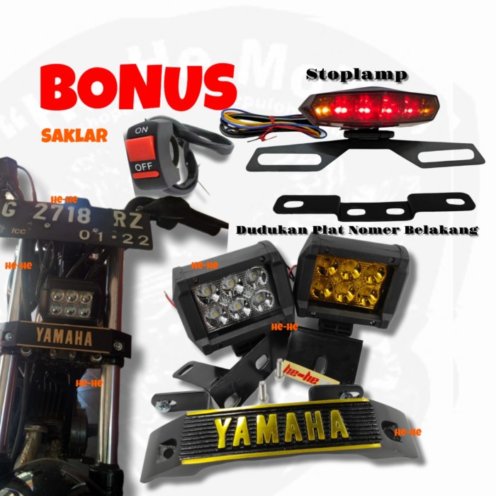 LAMPU LED RX KING 6 MATA + LAMPU BELAKANG LAMPU DEPAN RX KING KUMIS YAMAHA LAMPU LED DEPAN RX KING R