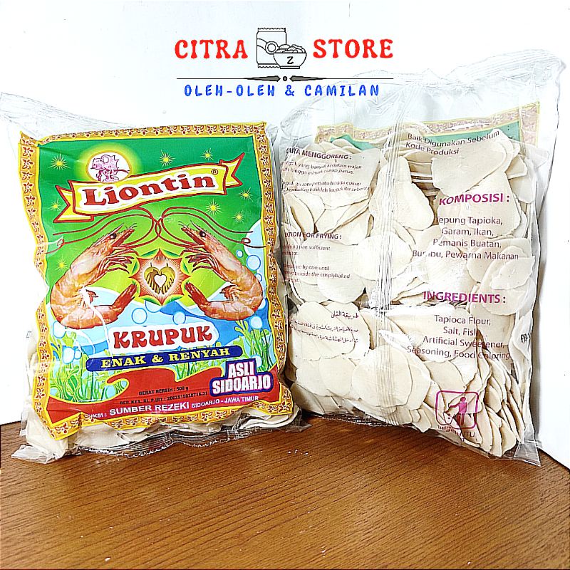 

Kerupuk Bawang "LIONTIN" 500 gr