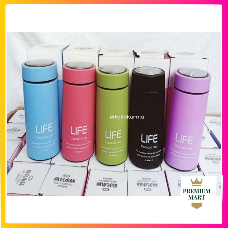 Botol Minum Kaca Life 450 ML / Botol Kaca Life [PM]