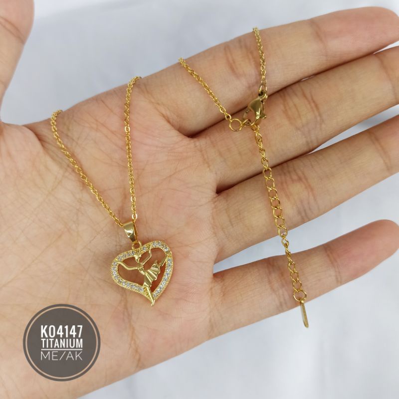 Kalung Titanium Love Ballerina K04147