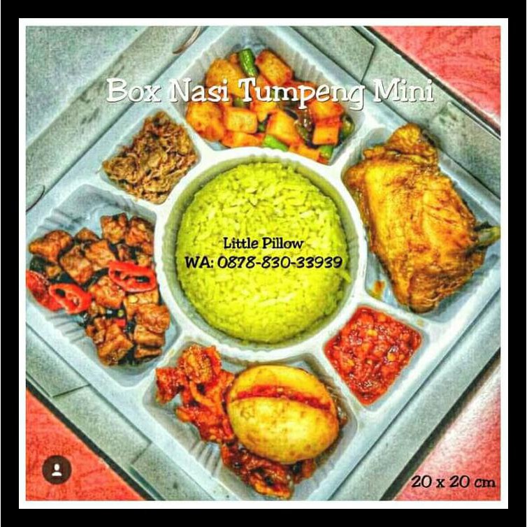 Box Tumpeng Mini Sekat/Kotak Nasi Tumpeng/Mika Tumini/Mika Bento TERUJI