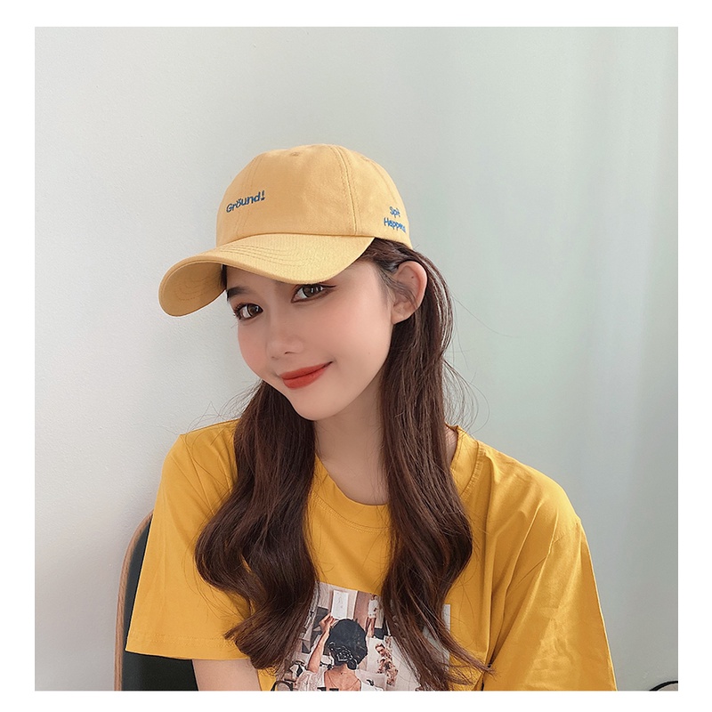 Letter Embroidery Baseball Cap Casual Trendy All-match