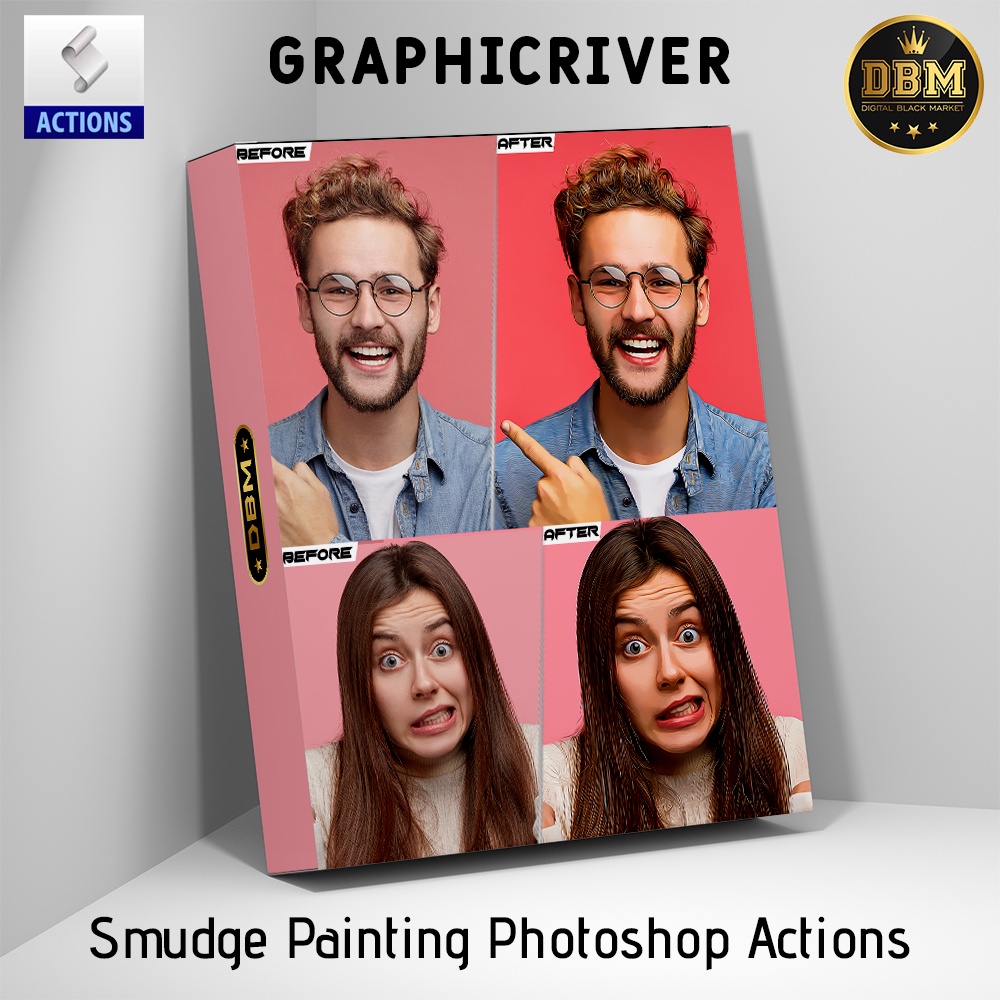 Smudge Painting Photoshop Actions