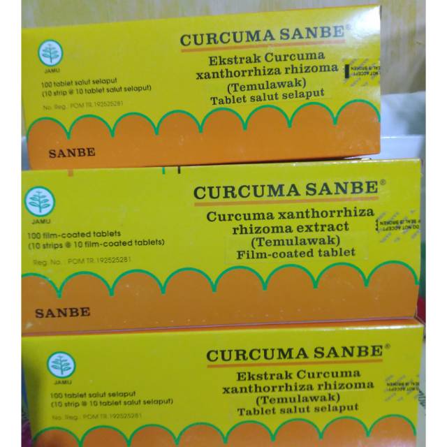 Curcuma tablet sanbe strip