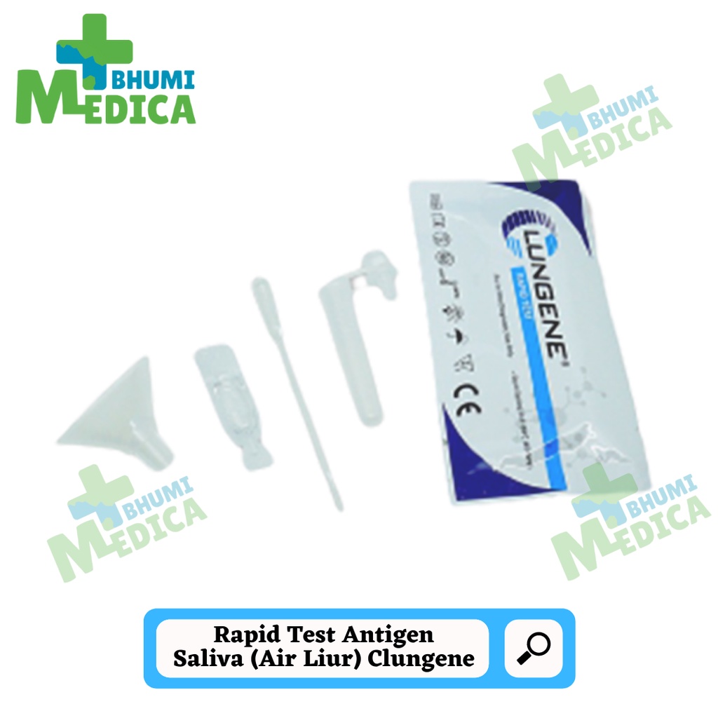 Eceran / Satuan Saliva Antigen Rapid Test Kit Air Liur Clungene Tes C0vid Mandiri