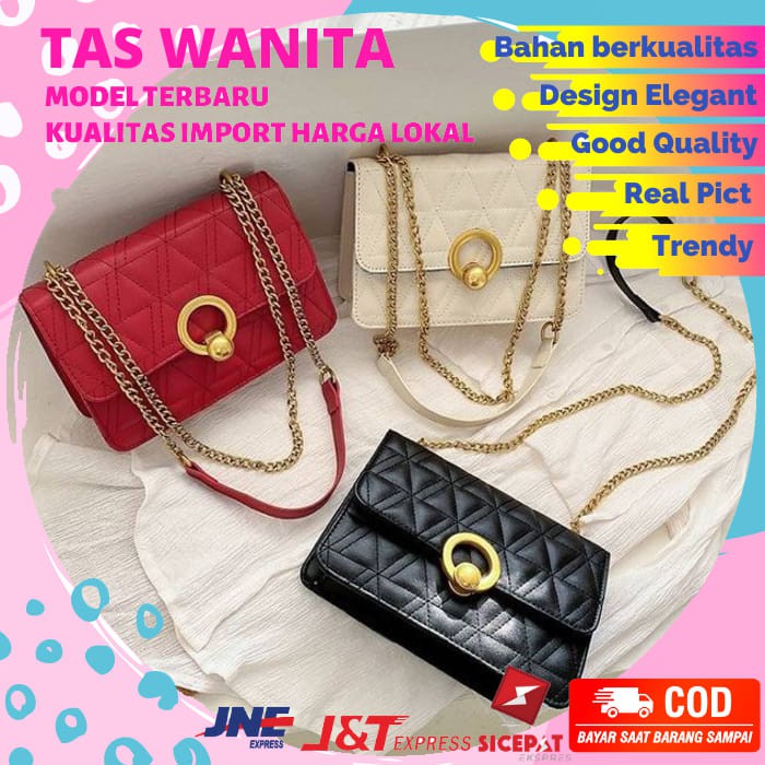 TAS SELEMPANG WANITA GT17580 TAS WANITA IMPORT MURAH NB420