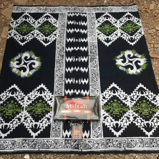 SARUNG BATIK GUNUNGAN NU HITAM PUTIH | SARUNG Pria | SARUNG MAHDA BUKAN SARUNG GLOYOR