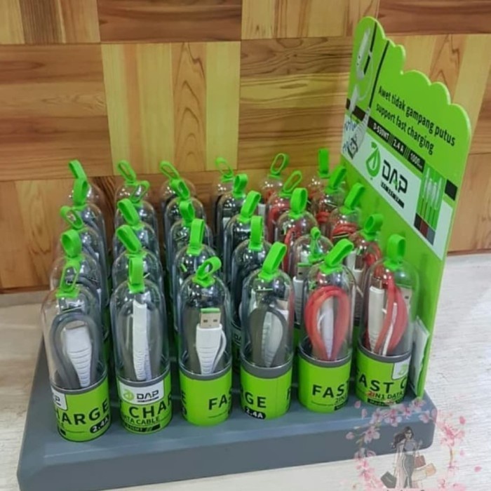KABEL DATA DAP D-S30MT MICRO &amp; TYPE C 2IN1 ORIGINAL FAST CHARGING