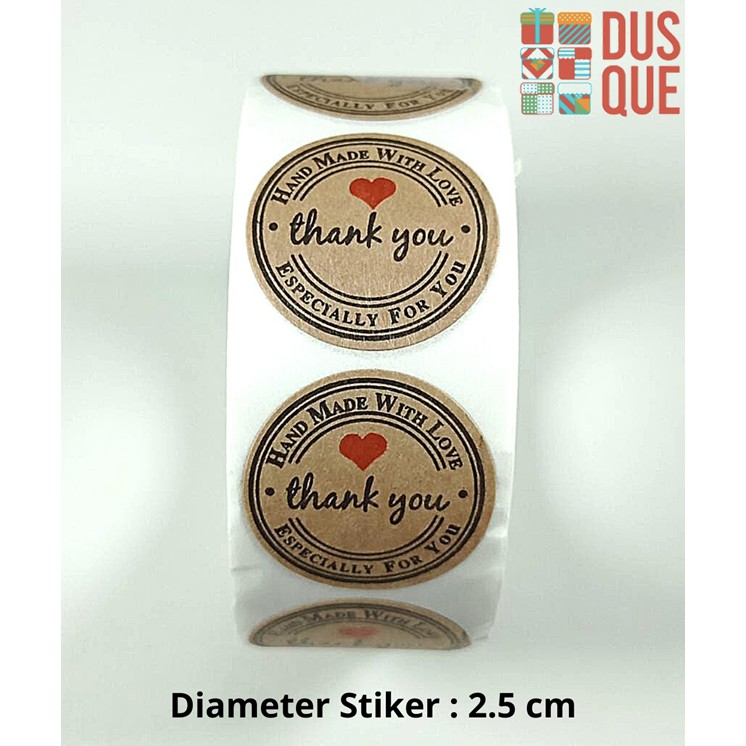 

(10PCS) STIKER THANK YOU BENTUK HATI / STICKER THANK YOU BENTUK HATI