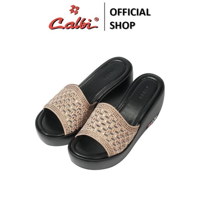 Calbi Sandal Slip On Wedges Wanita - KLX 1809 TERHEBOH