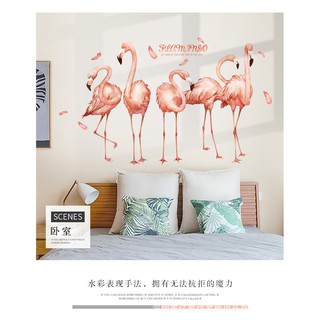  DBEST WALLSTICKER STIKER  DINDING  Q26 FLAMINGGO PINK 