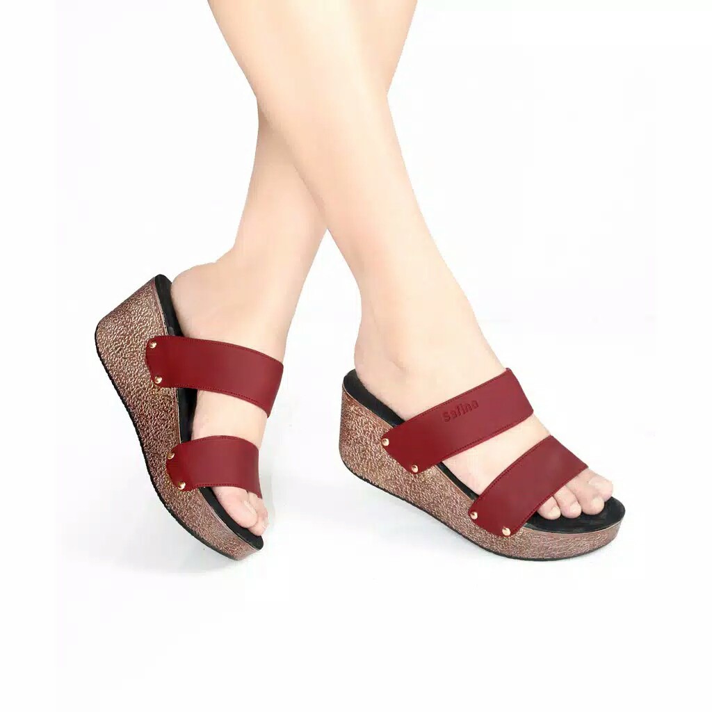 Sandal Wedges Ringan Terbaru casual/elegant/kondangan/rizkiana_olshop