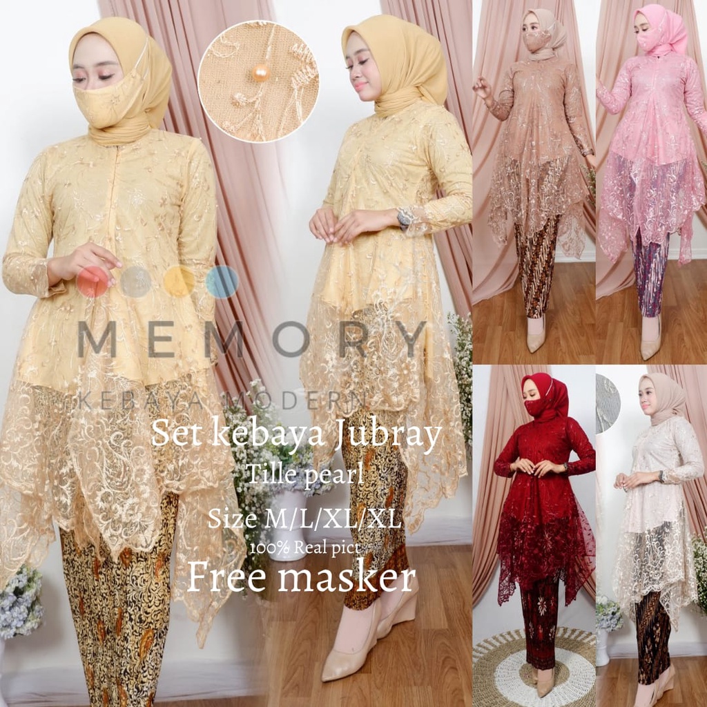 MY-SET KEBAYA MODERN JUBRAY ~ KEBAYA WISUDA ~ KEBAYA BRUKAT ~ BAJU KEBAYA