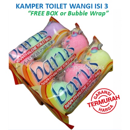 KAMPER LEMARI DAN TOILET / KAMPER BULAT / PENGHARUM KAMAR MANDI / PENGHARUM WC / TOILET ISI 3PCS