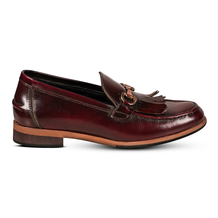 GILLY FRINGE MAROON WOMEN SHOES - NAPPA MILANO