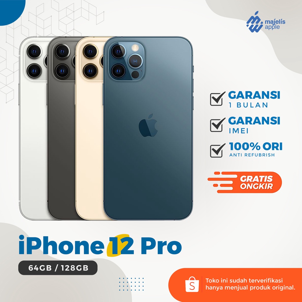 Jual iPhone 12 Pro 128GB/256GB Second Like New Garansi 1 Bulan