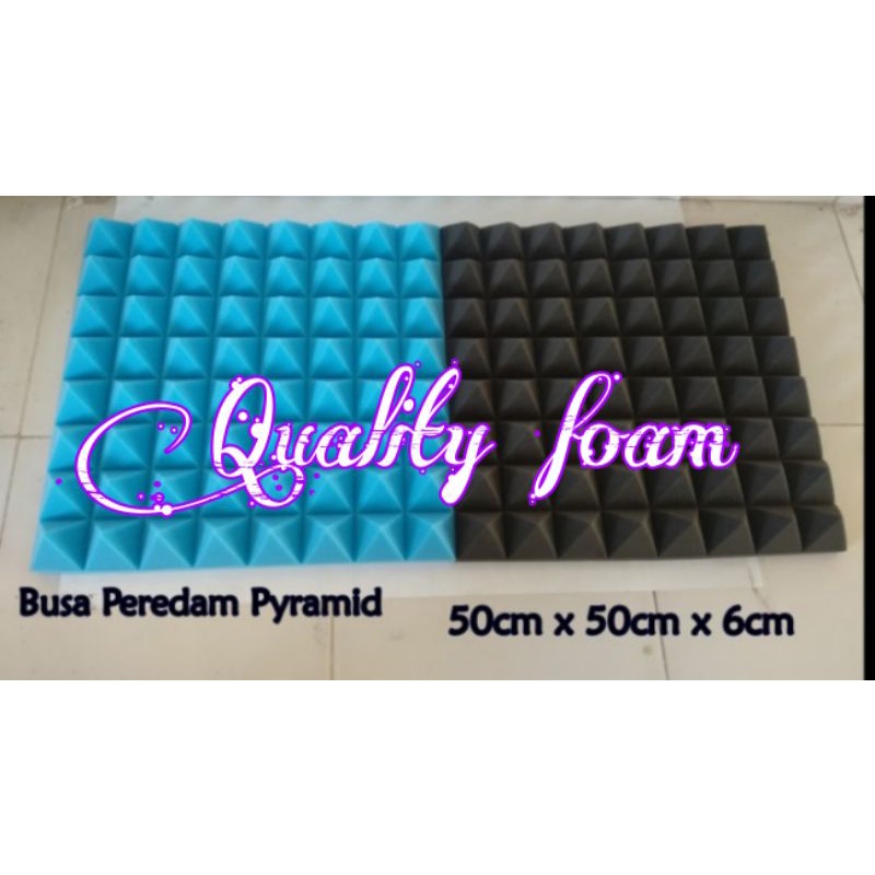 Busa peredam suara ruangan Acoustic pyramid ukuran 50×50×6cm