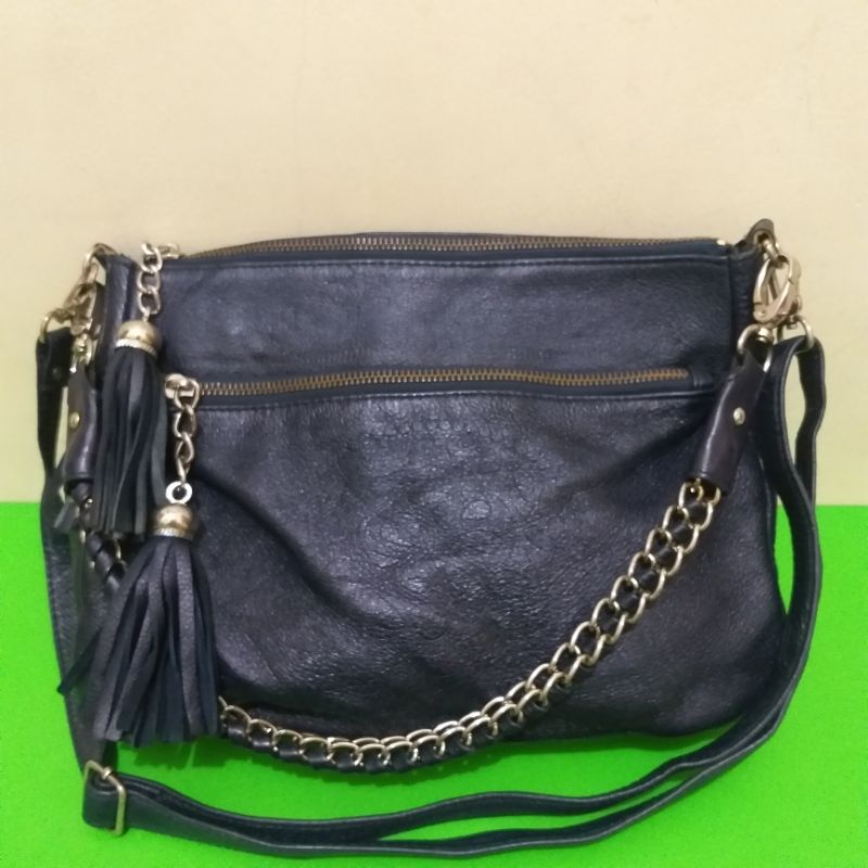 Tas sling rantai kulit Dima Borsa preloved