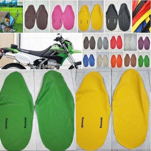 KULIT JOK KLX / Bungkus jok motor trail kawasaki klx