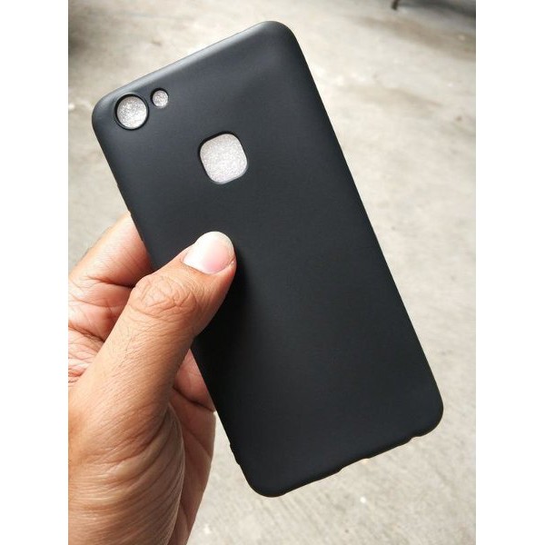 Softcase slim matte Vivo V9/ Vivo V7/ Vivo V5/ Vivo V5 Lite case silicon sim matte black