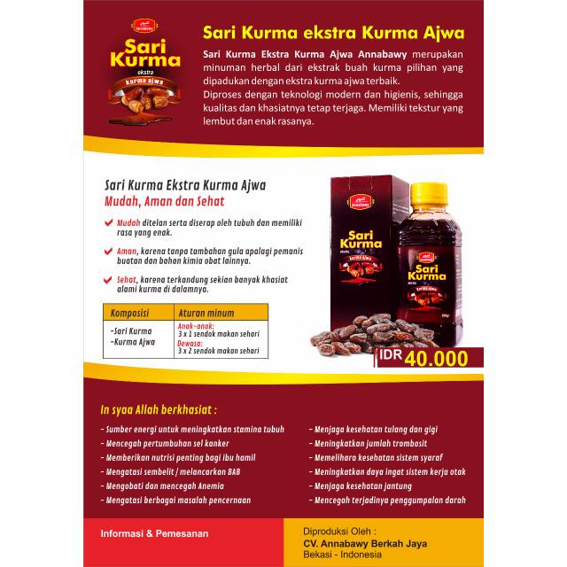 

SARI KURMA AJWA ANNABAWI