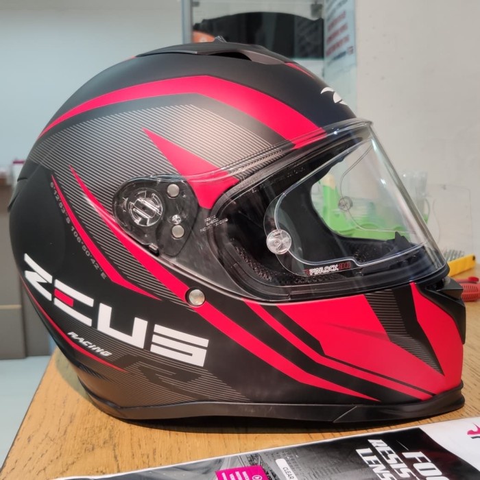 [PAKET] Helm Zeus ZS822B JH 12th Anniversary + PINLOCK30 + TOP