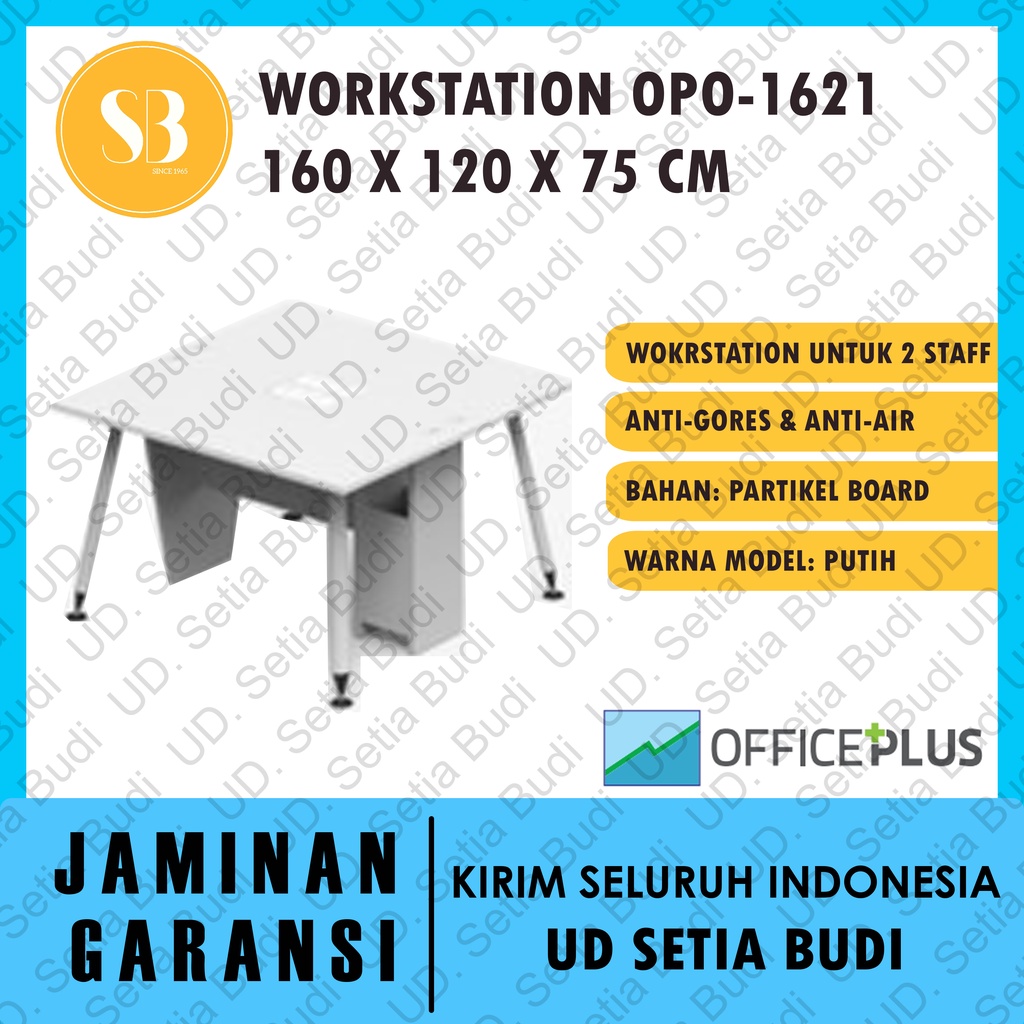 Meja Kerja Office Plus 2 Staff OPO 1621