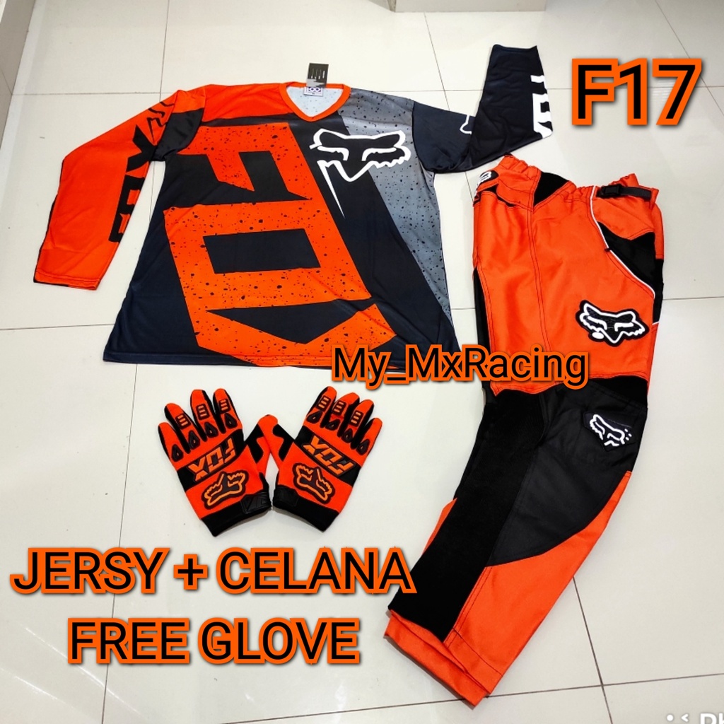 Jerseyset TRAIL CROSS- PROMO Jersey set Trail - BISA BAYAR DI TEMPAT Jersey &amp; Celana Motocross - Jersey Trabas F17 - Jersey Stelan MX Cross - Satu Set Jersey &amp; Celana FREE GLOVES - Jersey PREMIUM - Celana Cordura