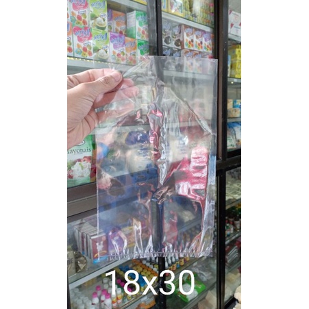 

plastik pp/kaca ukuran 18x30