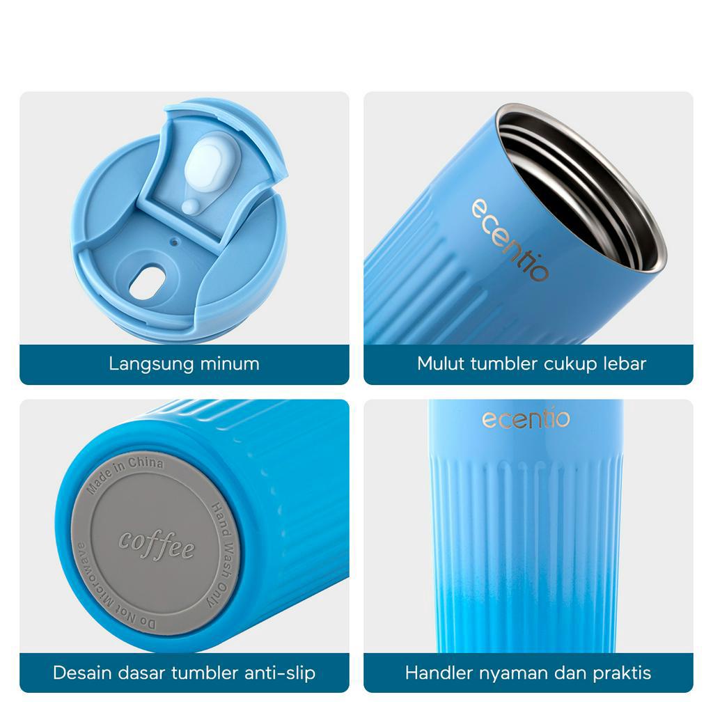 ecentio Tumbler 500ml Stainless 304 Thermos Botol Minum Cold Botol Air Panas Vacuum Flask/Tumbler suhu Termos