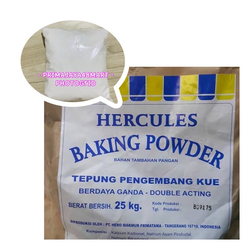 Repack 100g Hercules Baking Powder Double Acting Baking Soda Pengembang Kue Shopee Indonesia