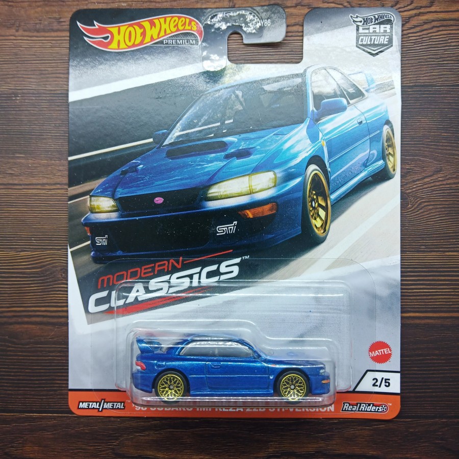 HOT WHEELS SUBARU IMPREZA 22B STI VERSION BIRU MODERN CLASSIC MOBIL-MOBILAN PROMO MURAH