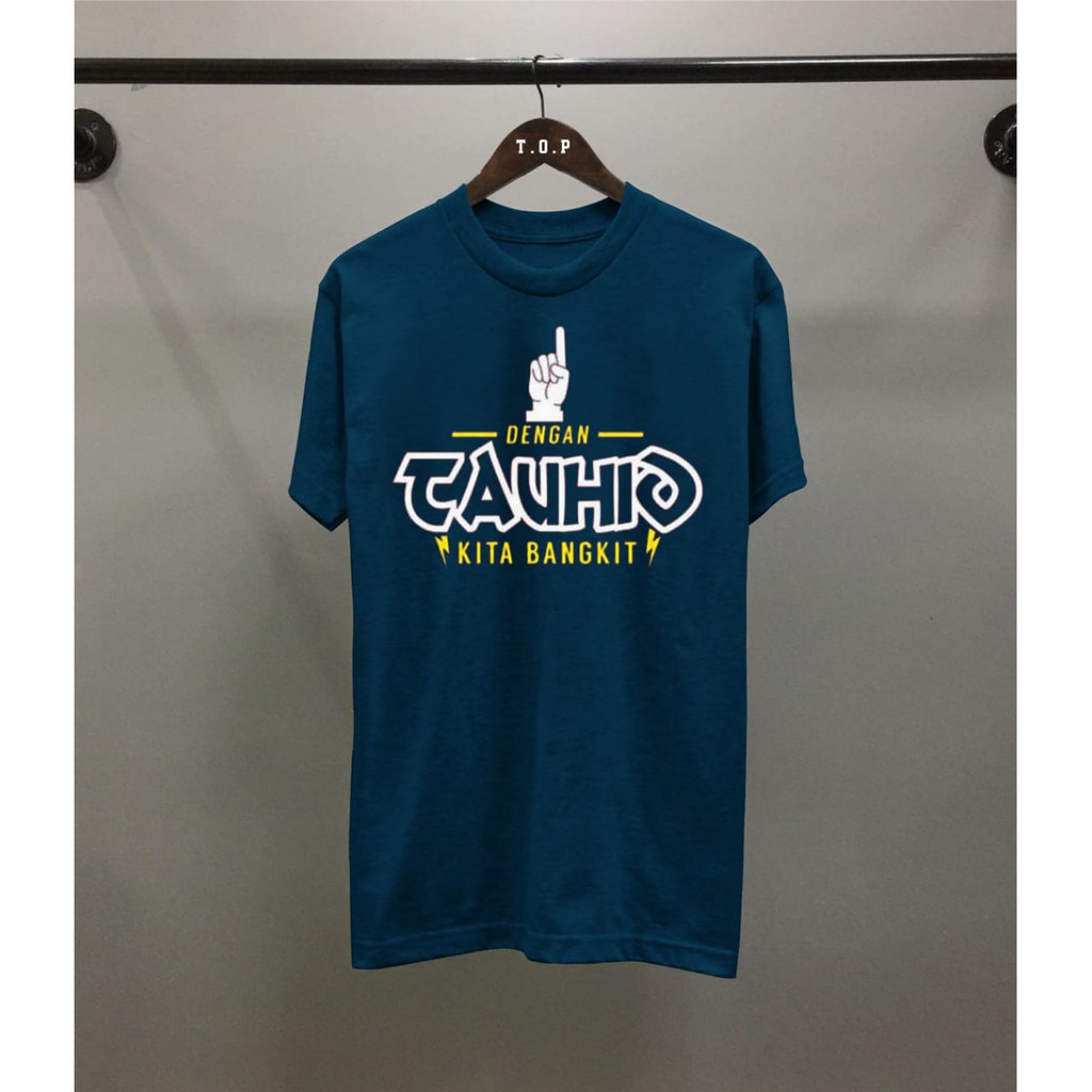 Kaos Dakwah Islami Ngaji yuk Tawheed Hijrah Muslim Distro Murah-Tauhid Bangkit