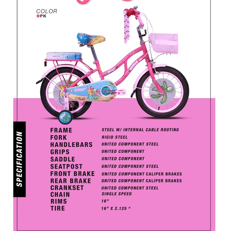 sepeda anak twist16 united