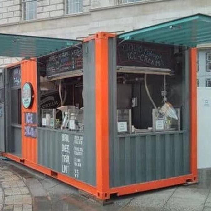 Booth Container Bahan Spandek P4xL2xT2,5