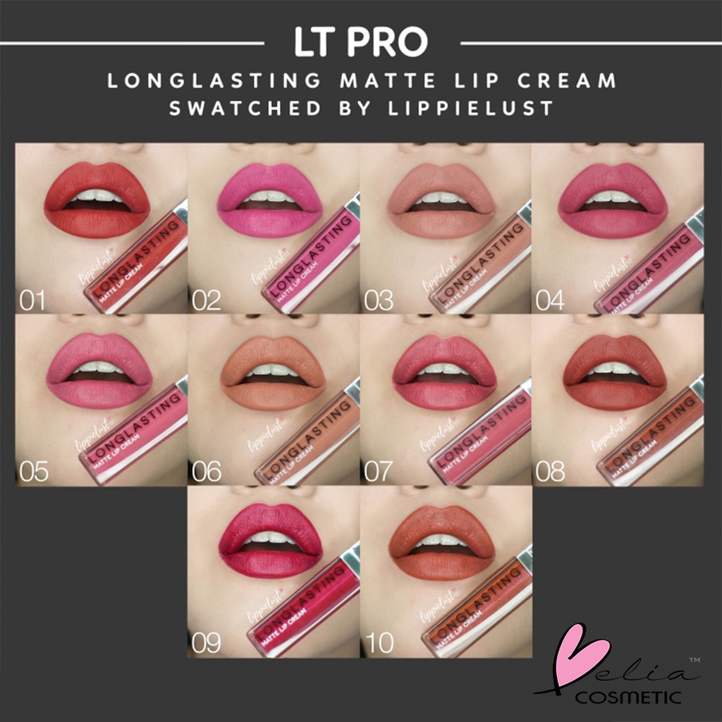 ❤ BELIA ❤ LT PRO Long Lasting Matte Lip Cream | Lipstick | Lip Matte | Lip Color | Tahan Lama | Waterproof | BPOM