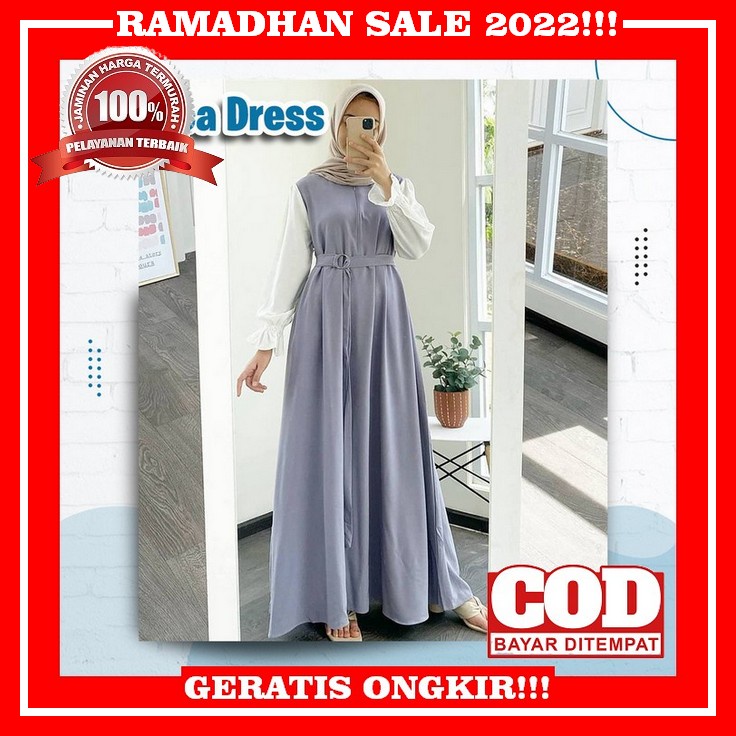 Cod Shanza 7 Maxy/Gamis Busui Ld 110/Baju Muslim Kekinian/Gamis Lebaran/Pakaian Wanita/Gamis Murah/G