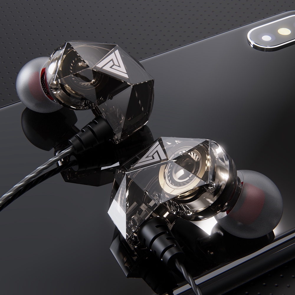 Qkz Ak2 Earphone In Ear Dengan Mic Untuk Olahraga