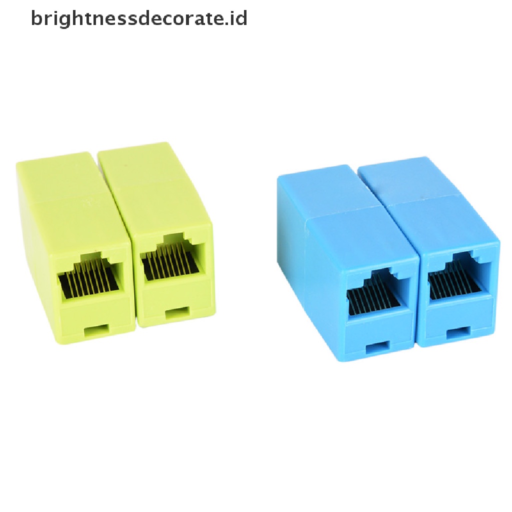 5 Pcs Adaptor Konektor Extender Coupler Jaringan LAN Ethernet RJ45 Female Ke Female