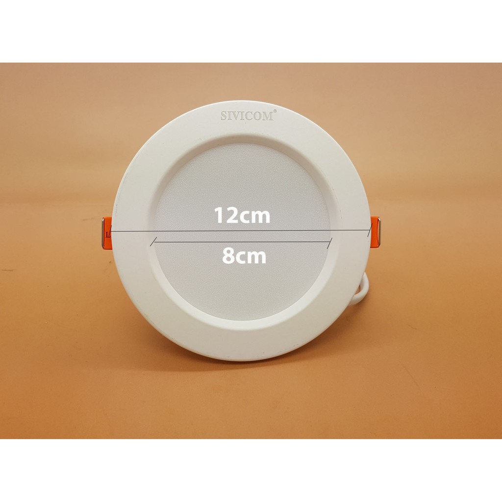 Model BULAT 5w SIVICOM LED Panel Light downlight PUTIH Sudah SNI