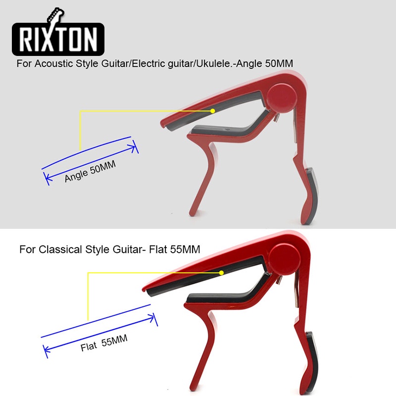 Rixton Guitar Capo Tuning Clip Quick Change Clamp Key Classic Guitar Capo Acoustic Guitar Capo 003