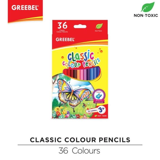 

(BISA COD) GREEBEL 7036 Classic Colour Pencil 36 Warna EKSLUSIF Kode 719