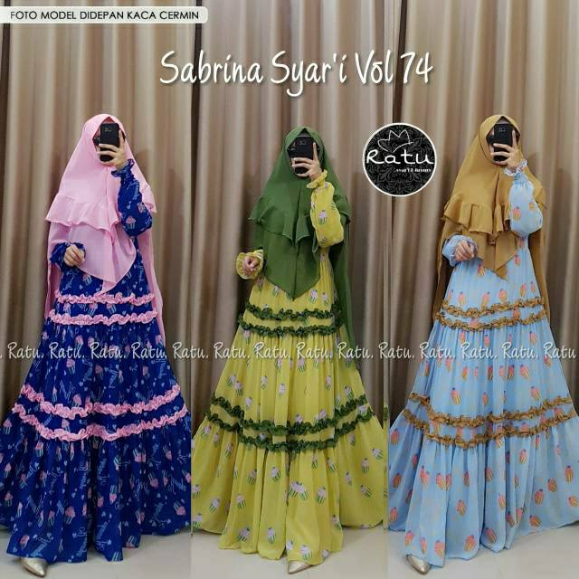 Sabrina Ori RATU, Gamis Syari set ceruty