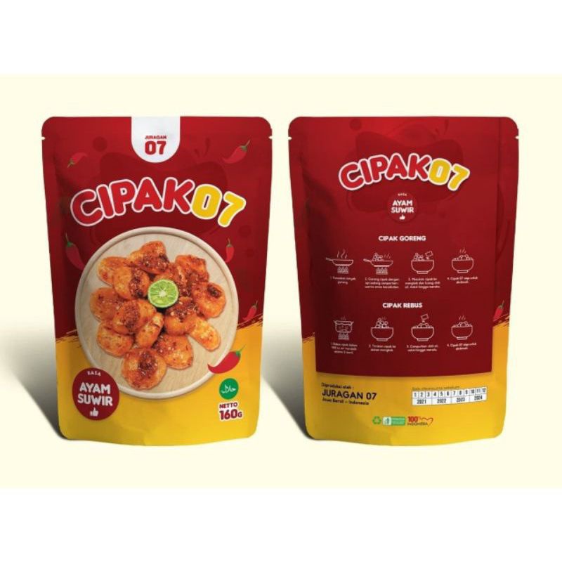 

CIPAK KOCEAK ISI AYAM SUIR FREE CHILI OIL