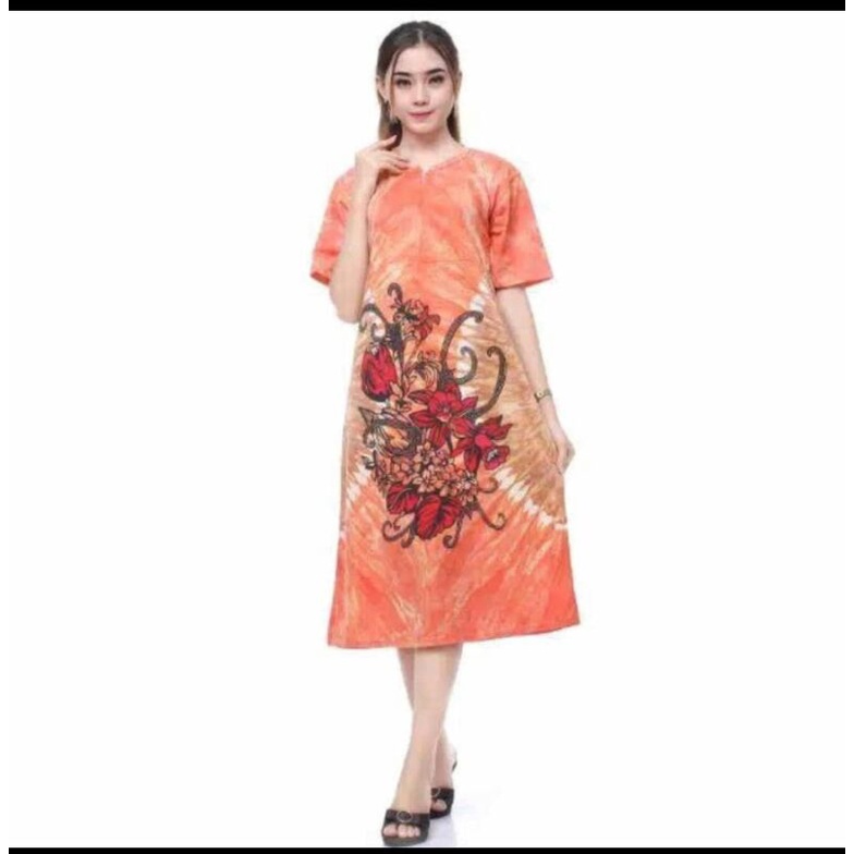 DASTER BATIK ABSTRAK ADEM HALUS KAIN KAOS COTTON