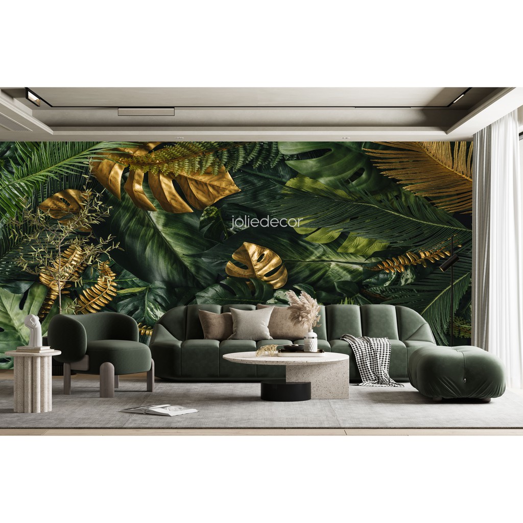 Wallpaper Dinding Custom Mural Tema Tropikal