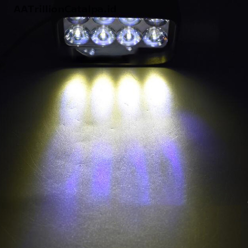 Aatrillioncatalpa 1Pc Lampu Sorot 8 LED Super Terang Untuk Motormobil