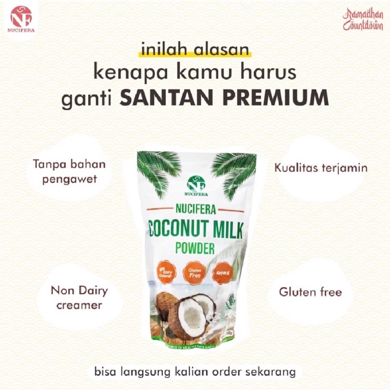 

Coconut Milk Powder 250gr / Kelapa Bubuk / Santan Bubuk Nucifera