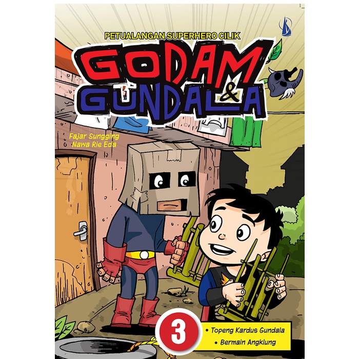 Topeng Kardus Gundala, Bermain Angklung - Seri : Godam & Gundala 3