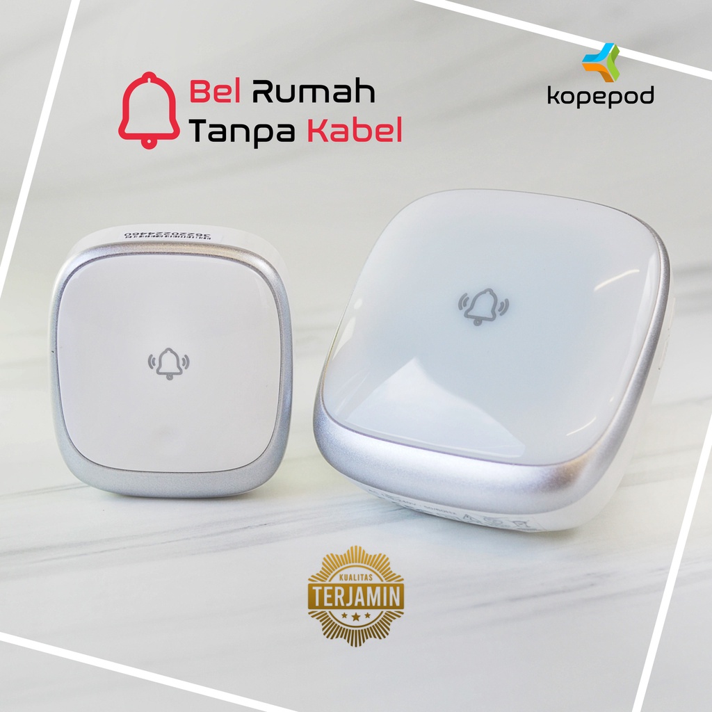 Kopepod Bel Pintu Wireless Door Bell / Waterproof IP44 Bel Rumah Wireless